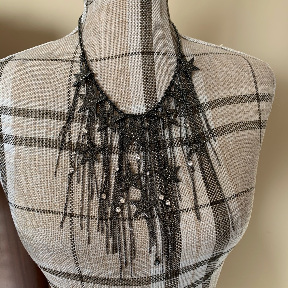 NWT INC STARS AND FRINGE NECKLACE